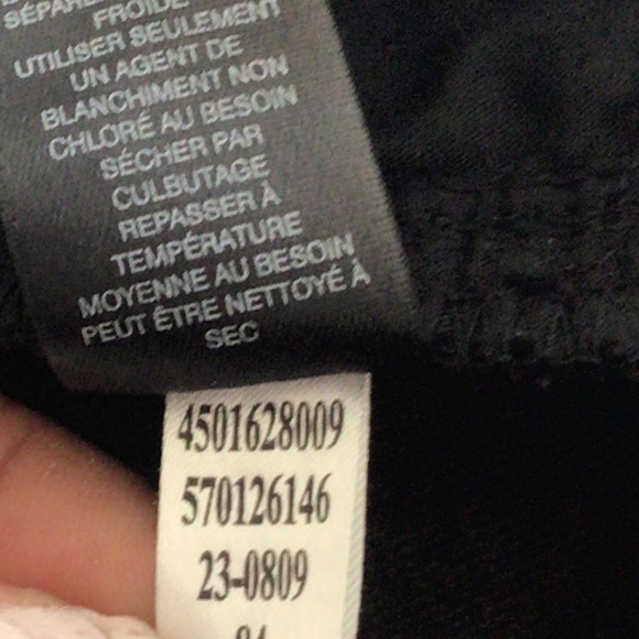 WHITE HOUSE BLACK MARKET BLACK VELVET ANKLE ZIP SKINNY JEANS SIZE 4 - Picture 9 of 16